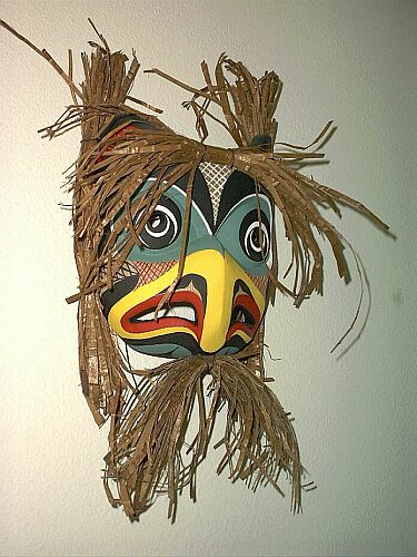 Owl tribal mask from First Nation Artist Victoria Vancouver Island